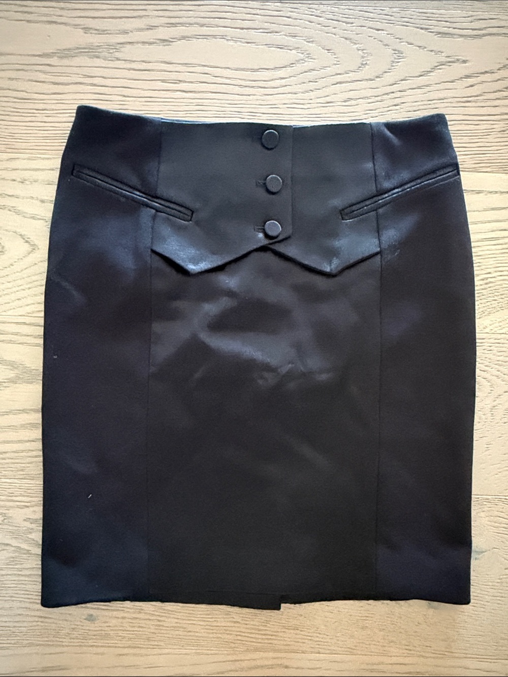 BNWT VTG Y2K Alexander Wang Tuxedo Black Pencil Skirt